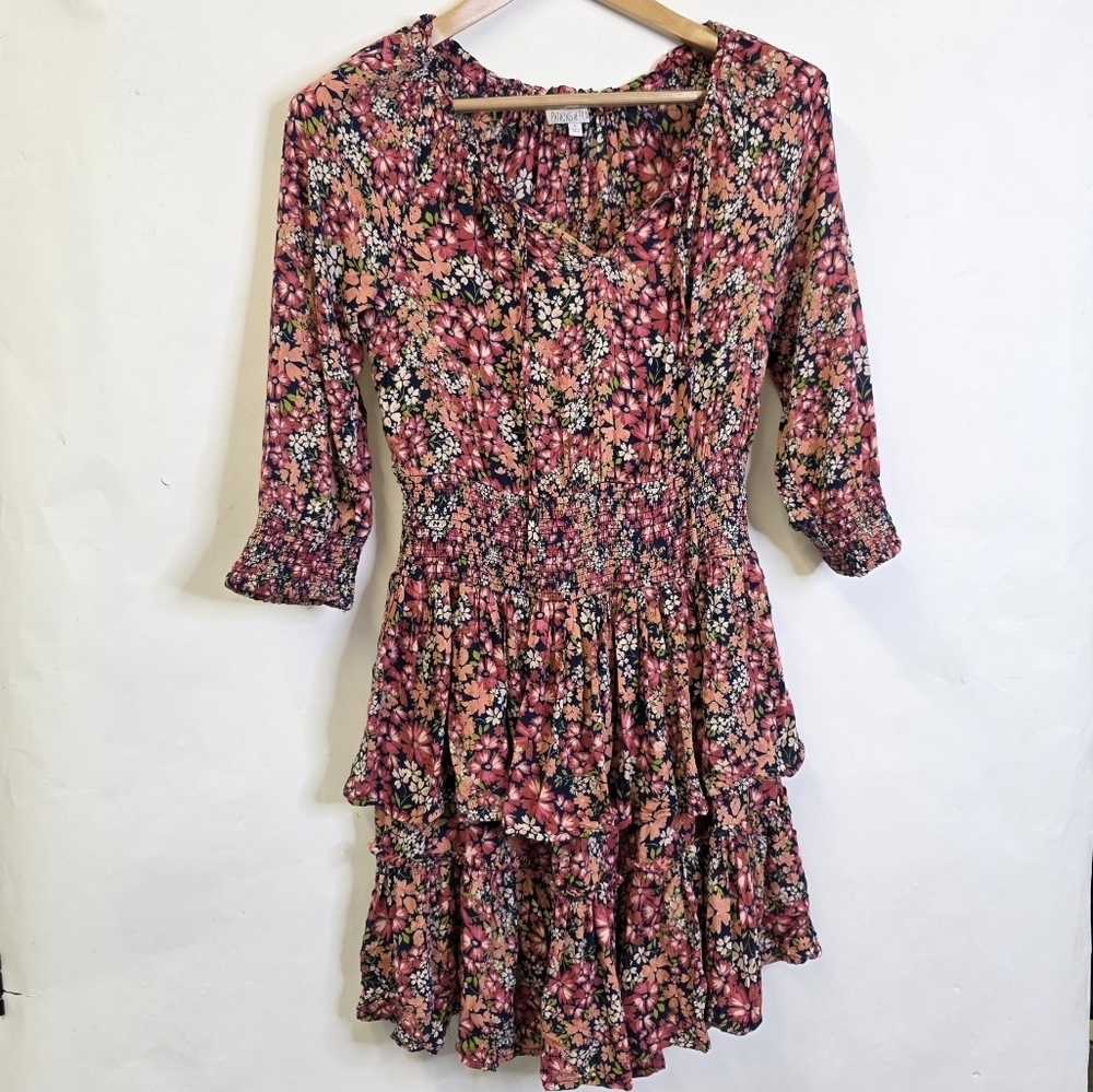 Patrons of peace Floral tiered dress